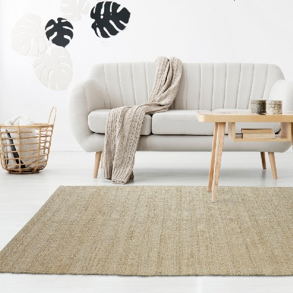 LR Home Naturals Rug — Bleach / Ivory