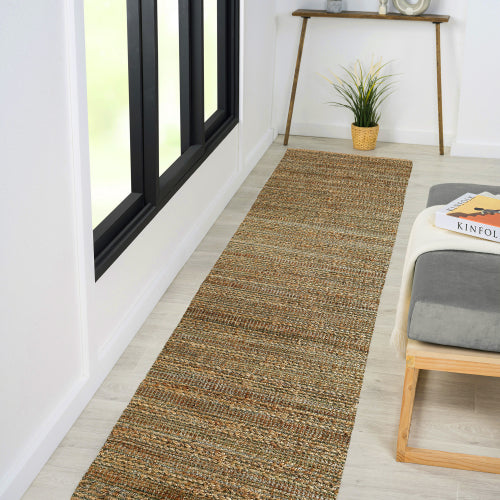 LR Home Naturals Rug — Smoke Green