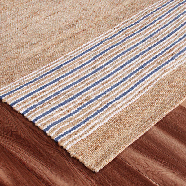 LR Home Naturals Rug — Insignia Blue