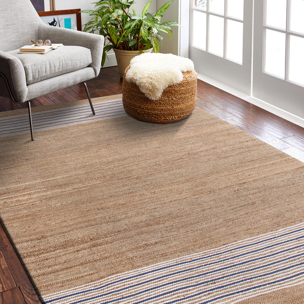 LR Home Naturals Rug — Insignia Blue