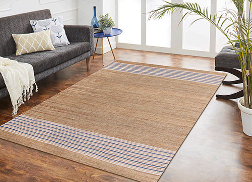 LR Home Naturals Rug — Insignia Blue