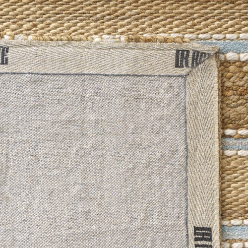 LR Home Naturals Rug — Spa Blue