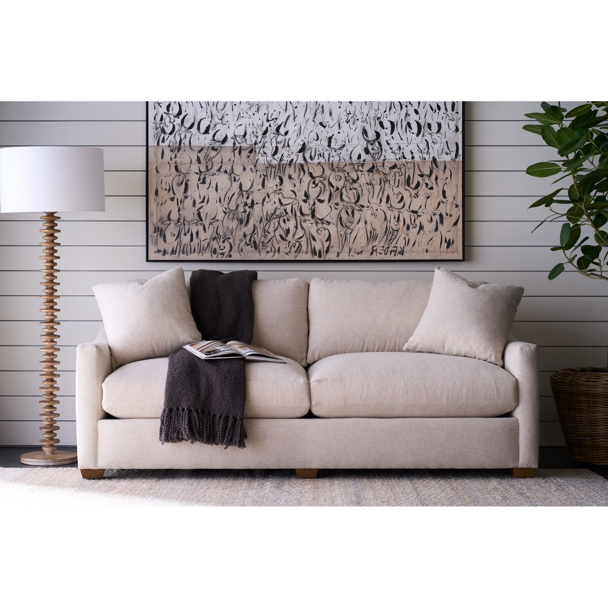 Rowe Furniture Bradford Sofa — Straw