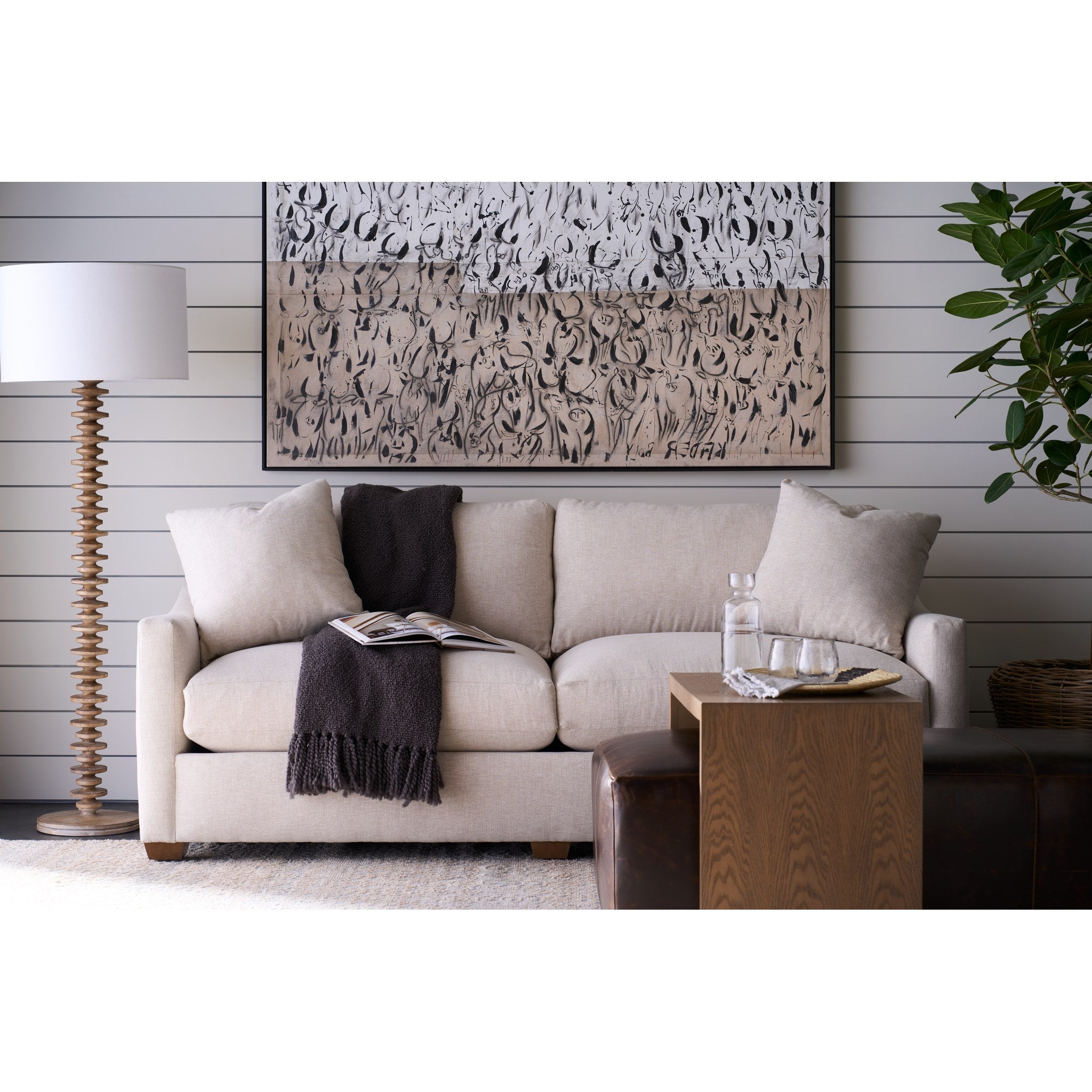Rowe Furniture Bradford Sofa — Straw