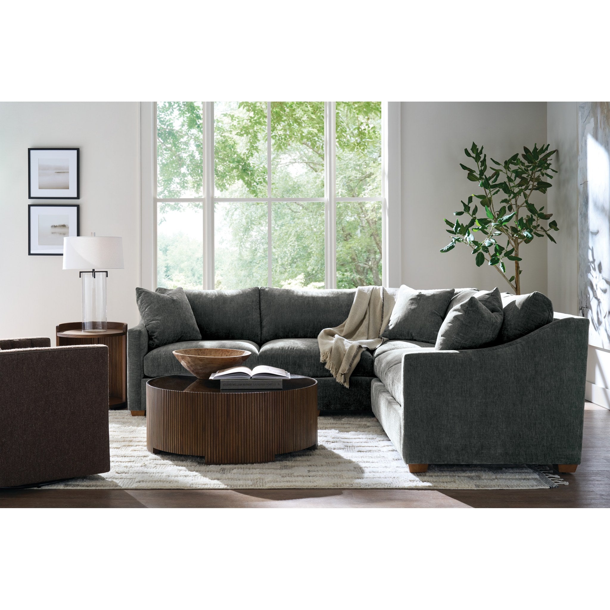 Rowe Furniture Bradford 2-Piece Sectional — Pepper