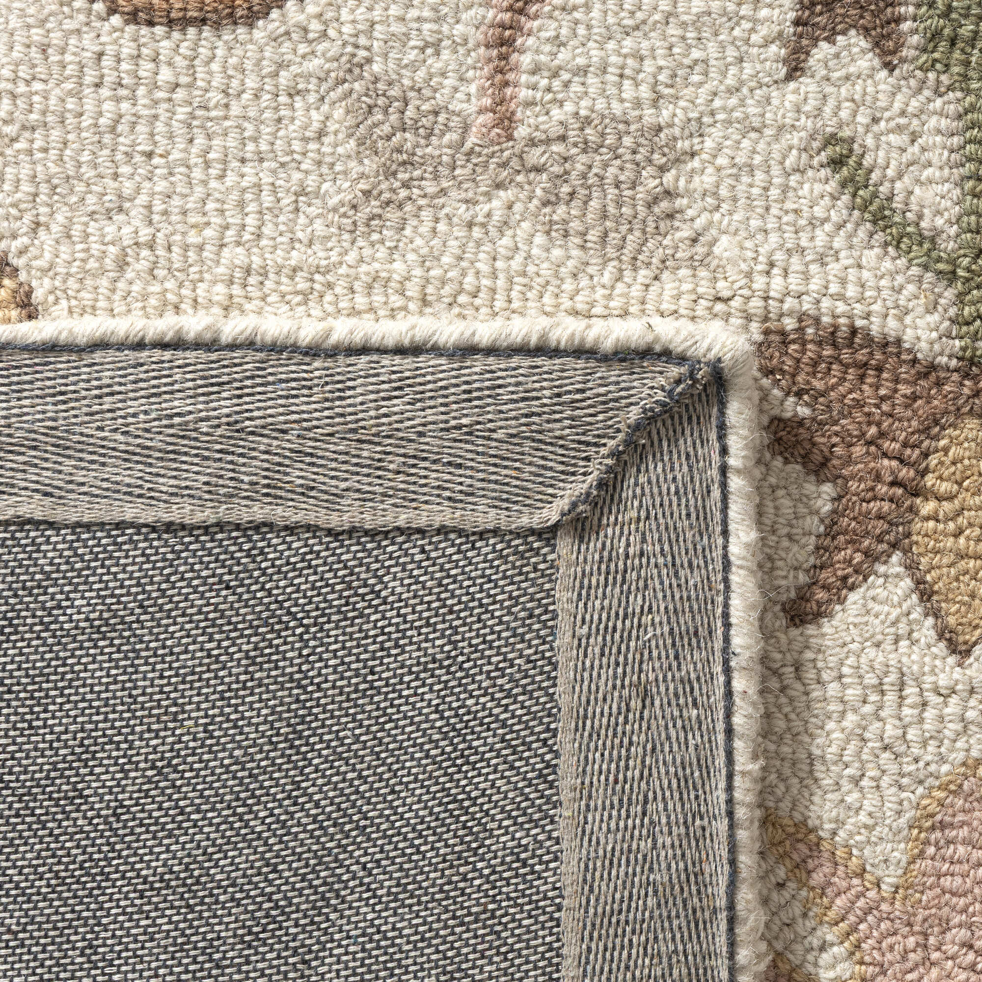 LR Home Pallor Rug — Ivory / Rust