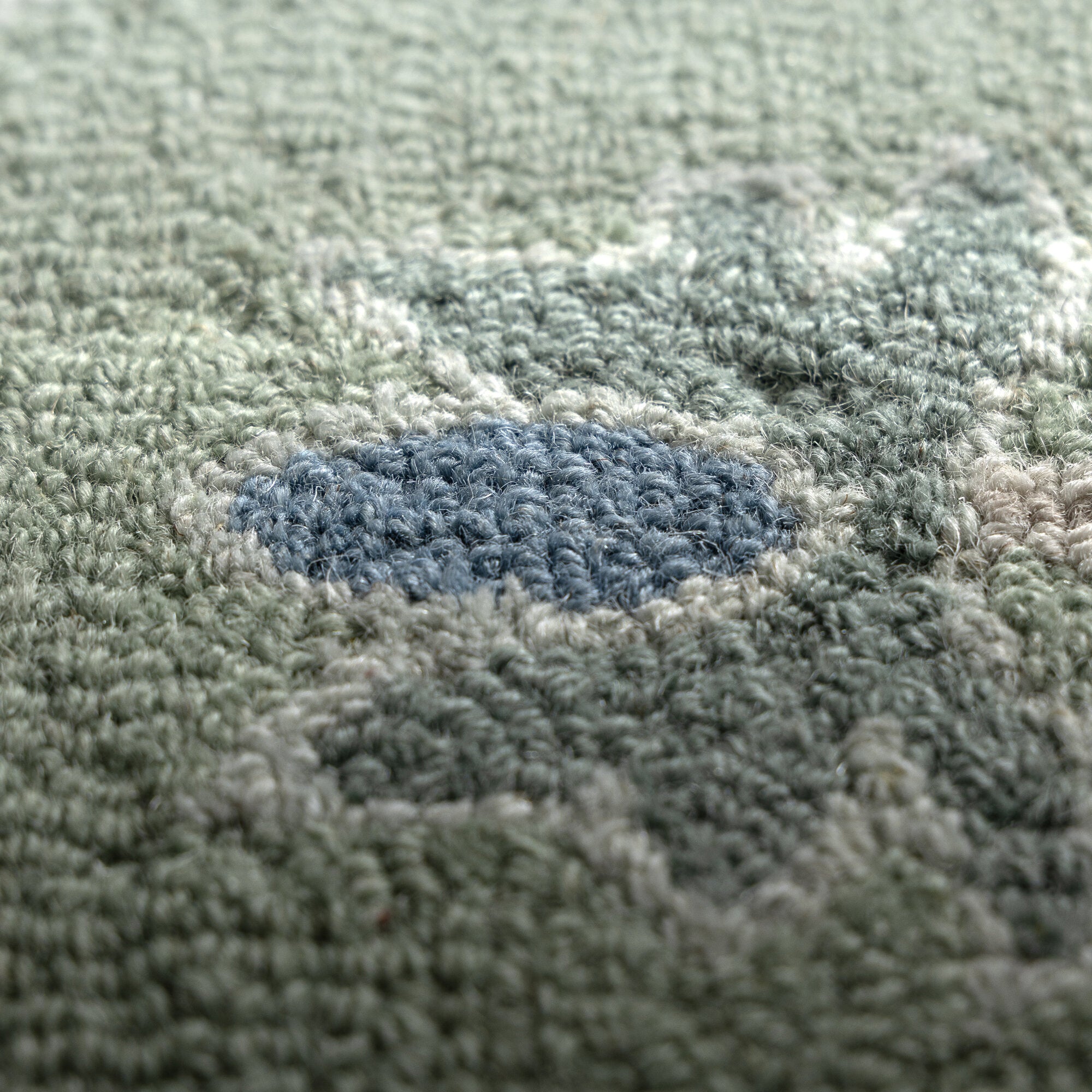 LR Home Pallor Rug — Green / Cream