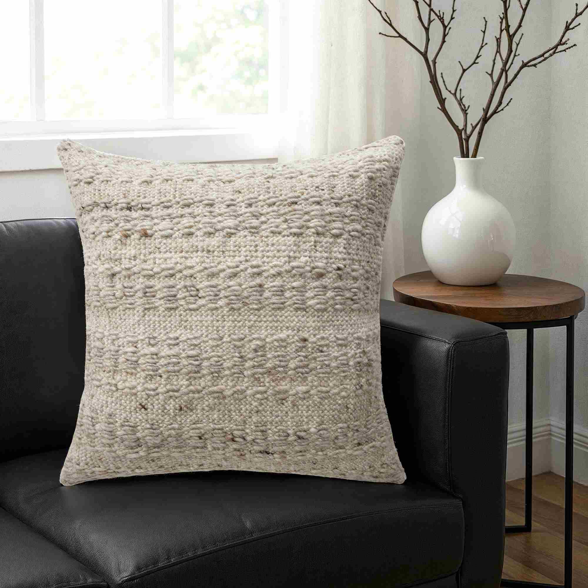 LR Home Serra Pillow — Beige