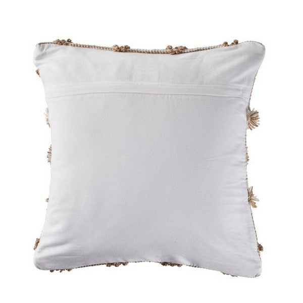 LR Home Homestead Pillow — Beige / White