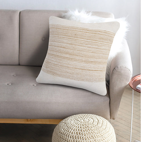 LR Home Reed Pillow — Natural / White