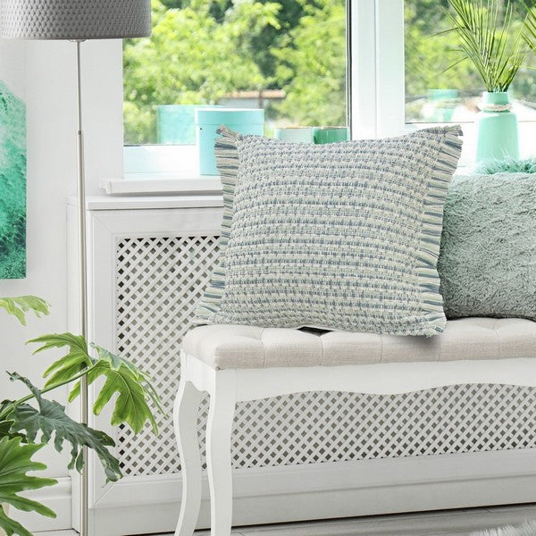 LR Home Atlantis Pillow — Sweet Blue