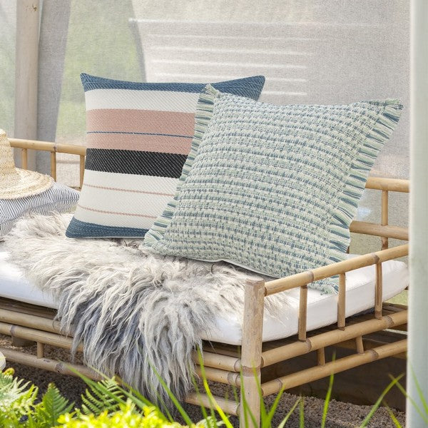 LR Home Atlantis Pillow — Sweet Blue