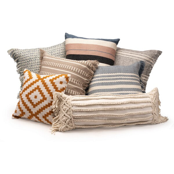 LR Home Atlantis Pillow — Sweet Blue