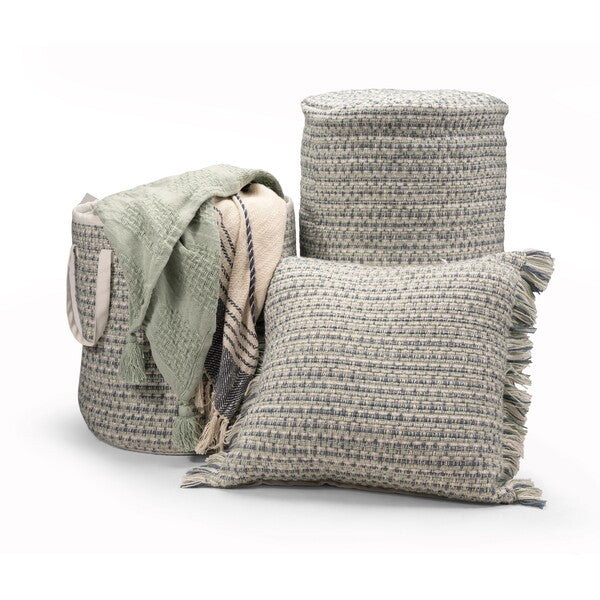 LR Home Atlantis Pillow — Sweet Blue