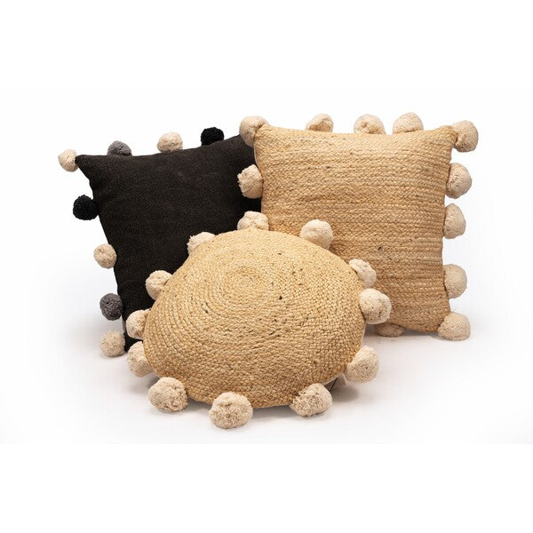 LR Home Pompadour Pillow — Natural