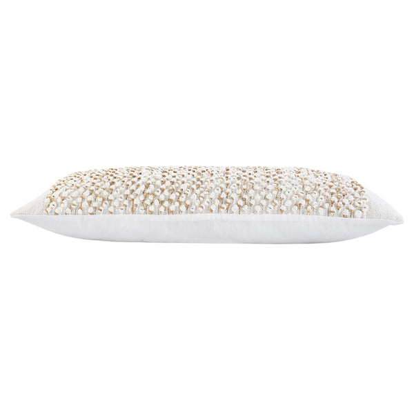 LR Home Reed Pillow — White / Natural (07734)