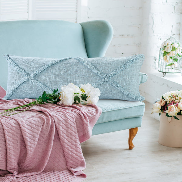 LR Home Reese Pillow — Canal Blue
