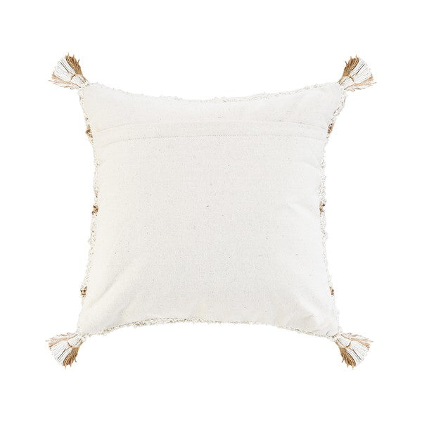 LR Home Reed Pillow — White / Natural (07739)