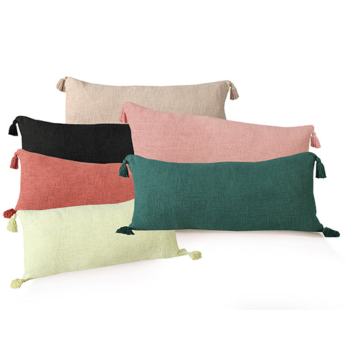 LR Home Insignia Pillow — Coral Pink