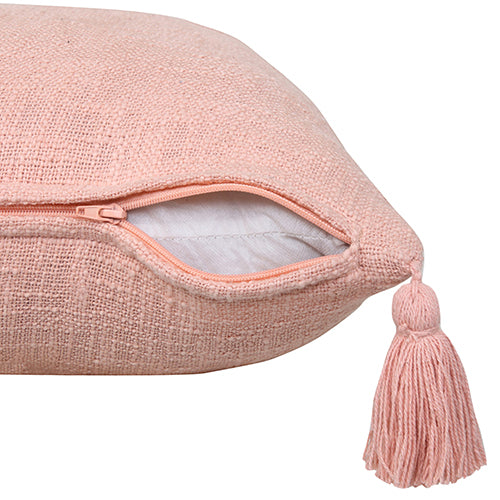 LR Home Insignia Pillow — Coral Pink