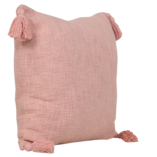 LR Home Insignia Pillow — Coral Pink