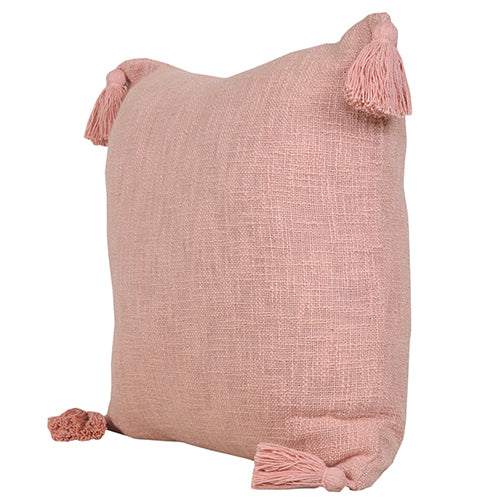 LR Home Insignia Pillow — Coral Pink