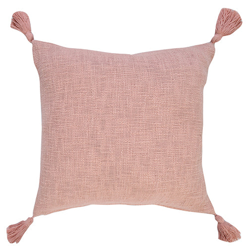LR Home Insignia Pillow — Coral Pink