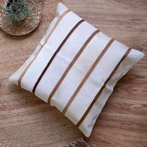 LR Home Austin Pillow — Ivory / Brown