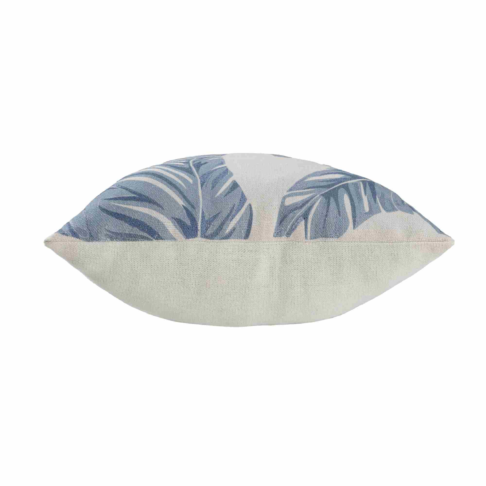 LR Home Woodland Pillow — Blue / Ivory
