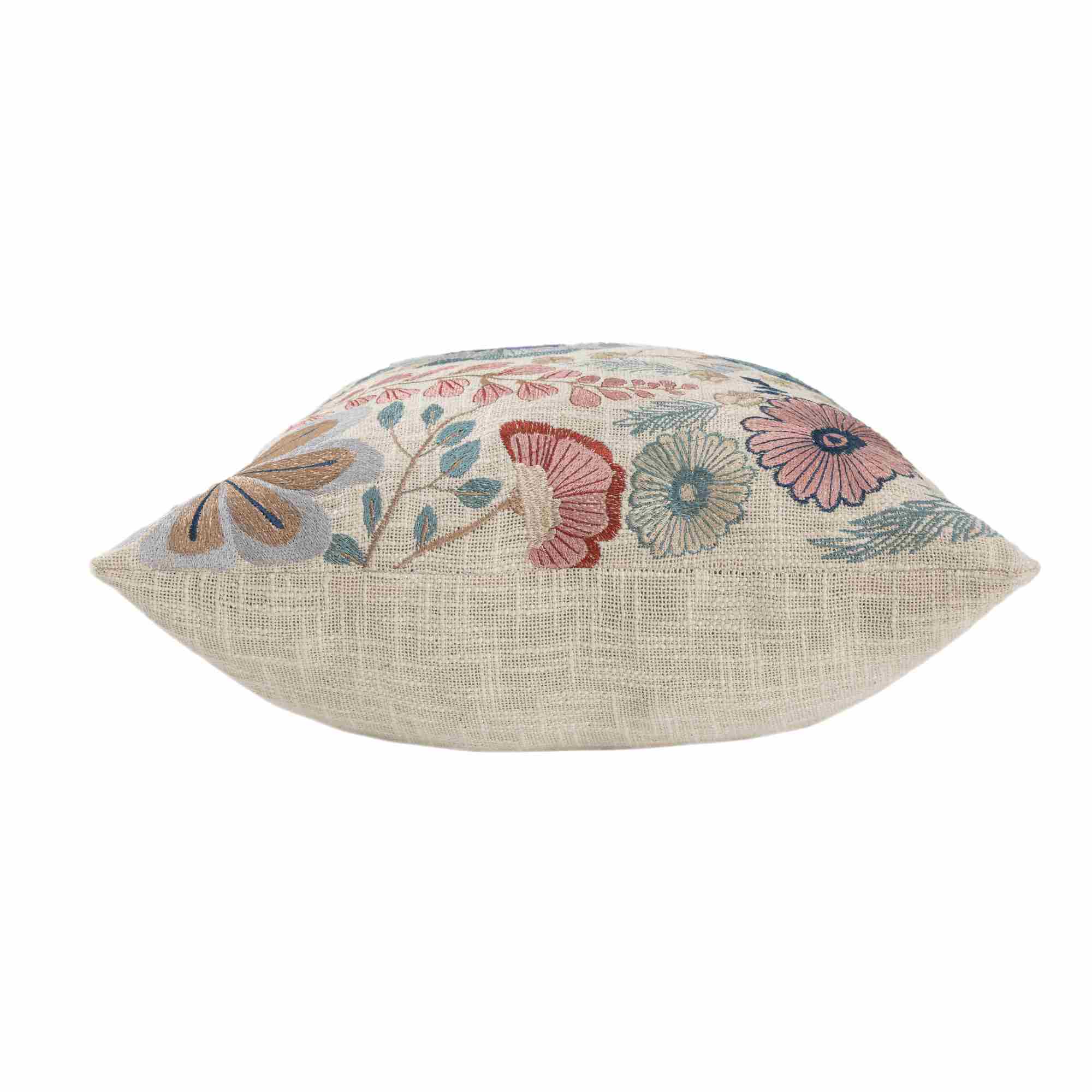 LR Home Woodland Pillow — Ivory Multi