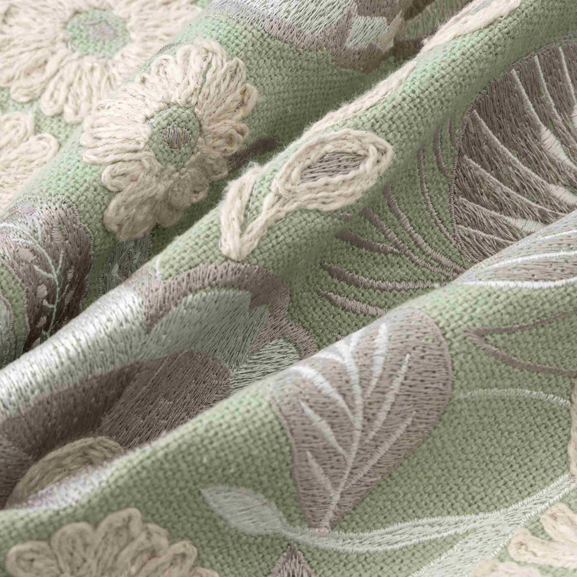 LR Home Woodland Pillow — Green / Ivory