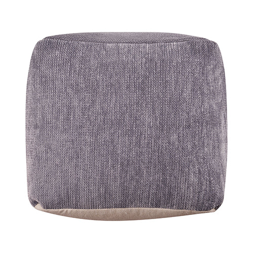 LR Home Taj Pouf — Frost / Gray