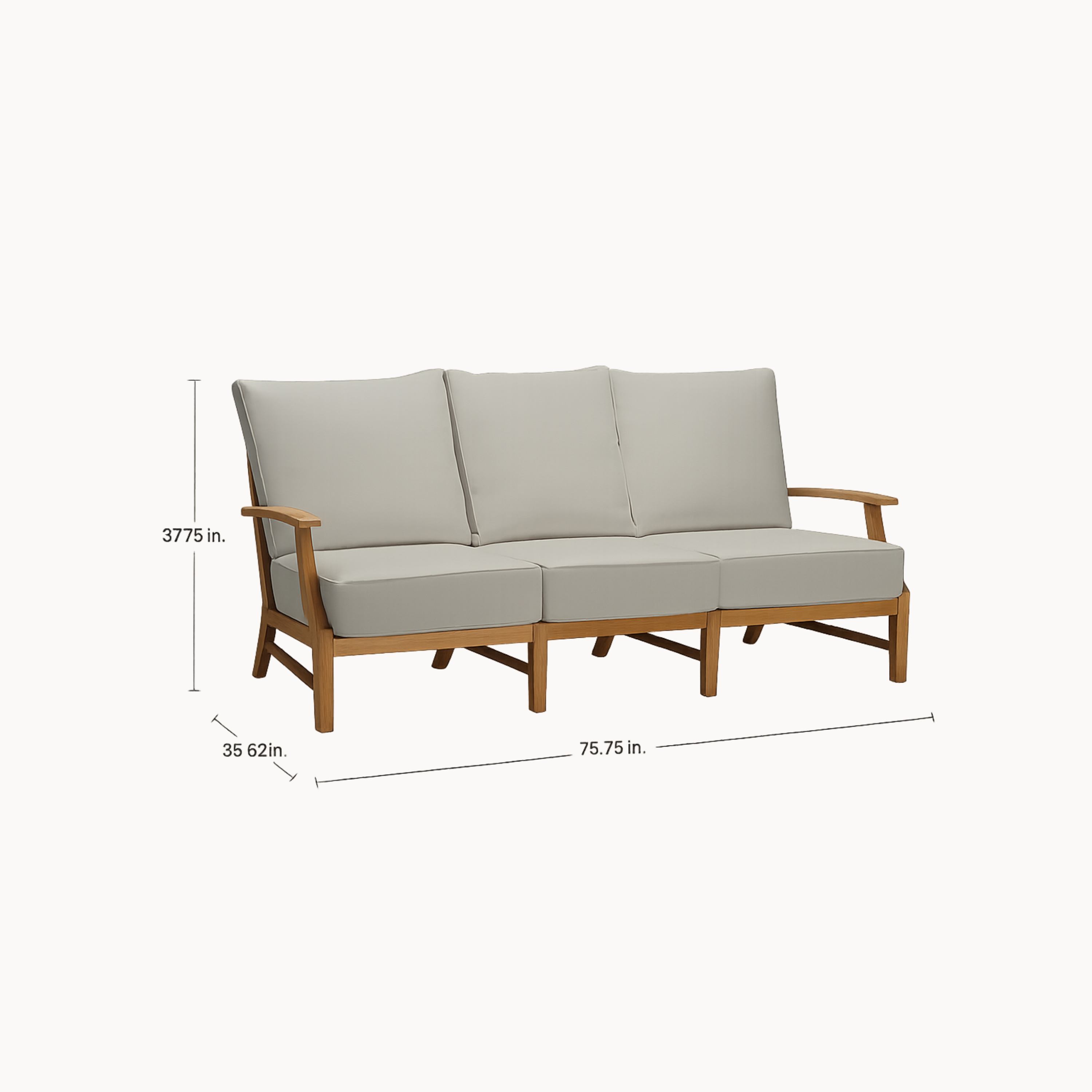 Croquet Teak Sofa