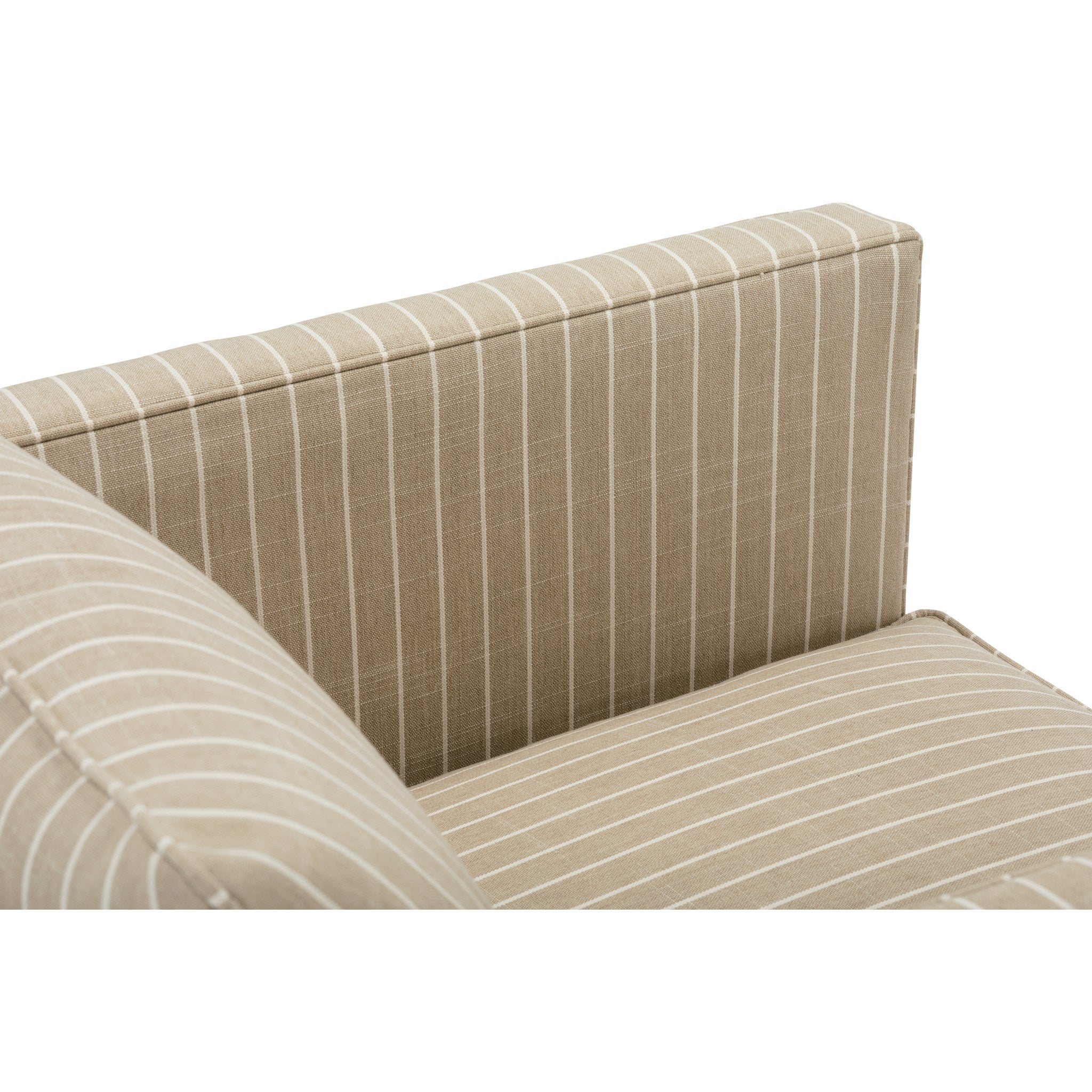 Rowe Furniture Rothko Swivel Chair — Putty - Classic Weave Stripe