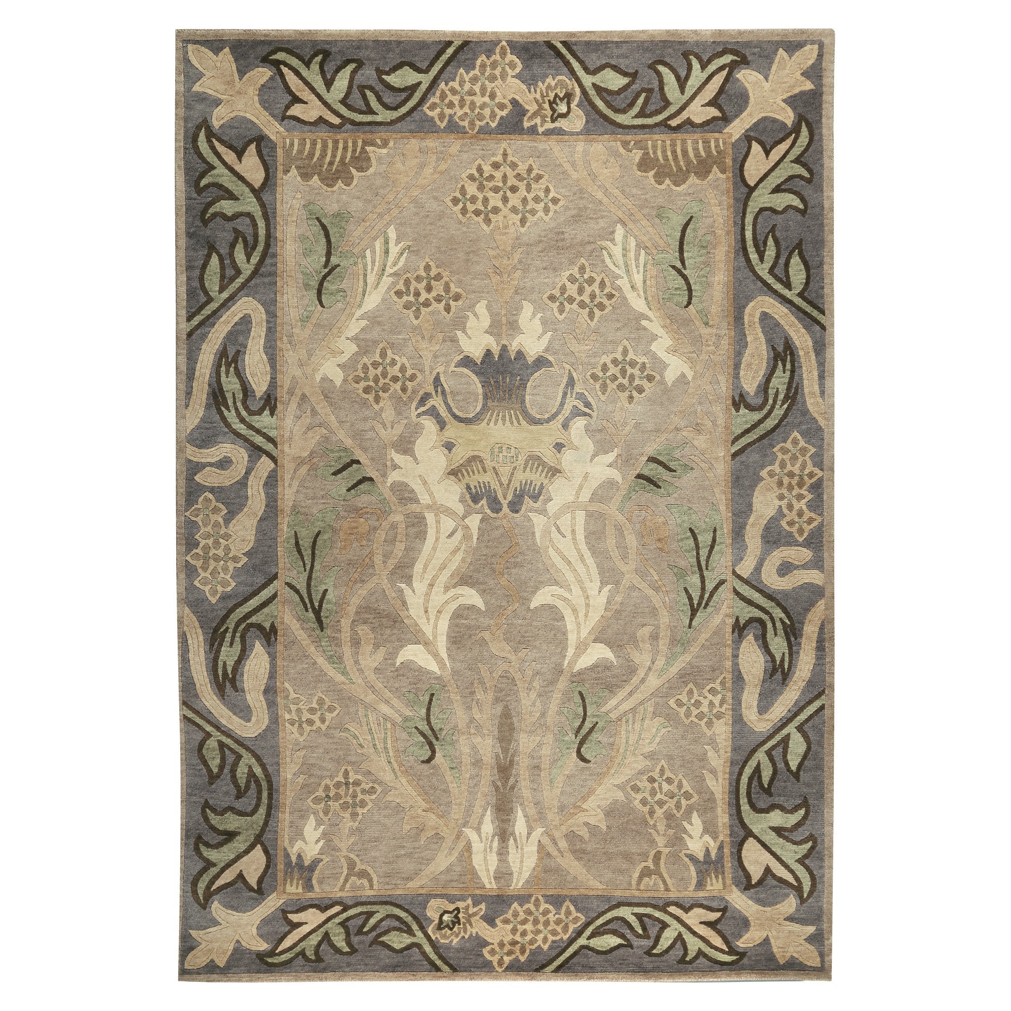 English Garden Rug - Silver - RU-1015-6X9