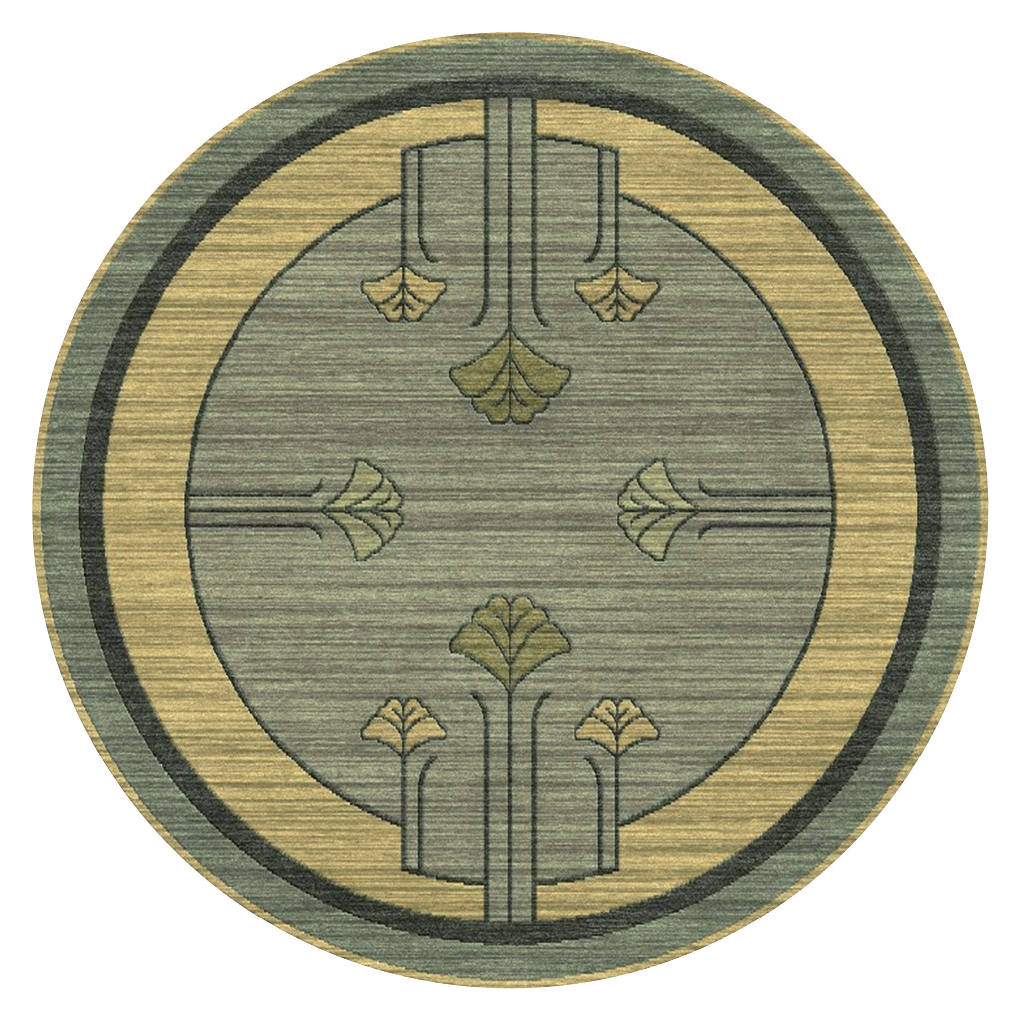 Art Ginkgo Rug - RU-1455-6ROUND
