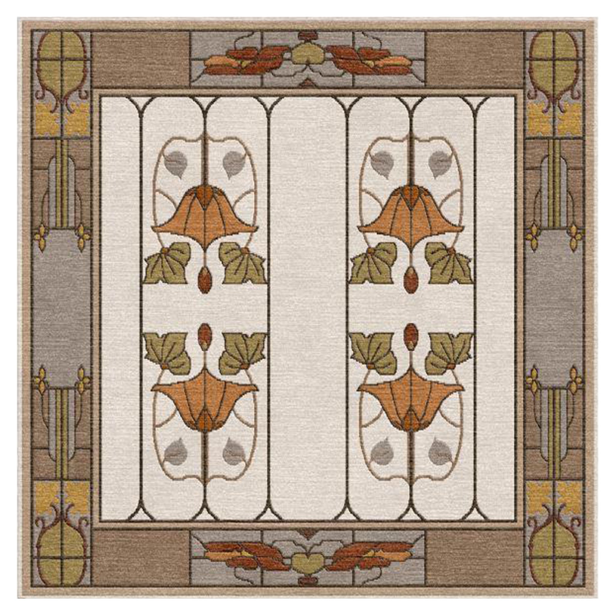 Garden Window Rug, Ivory - RU-1520-10R