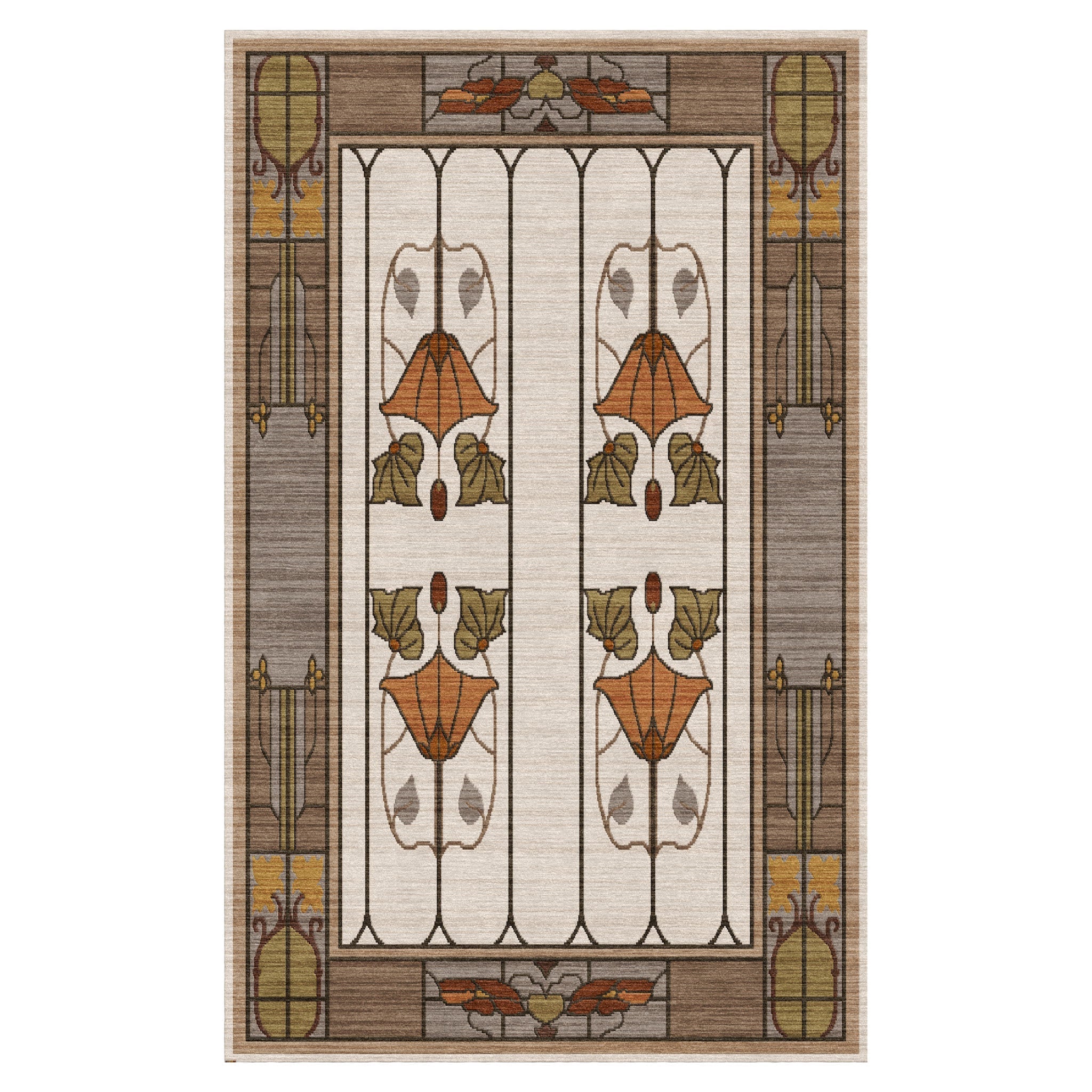 Garden Window Rug, Ivory - RU-1520-10x14