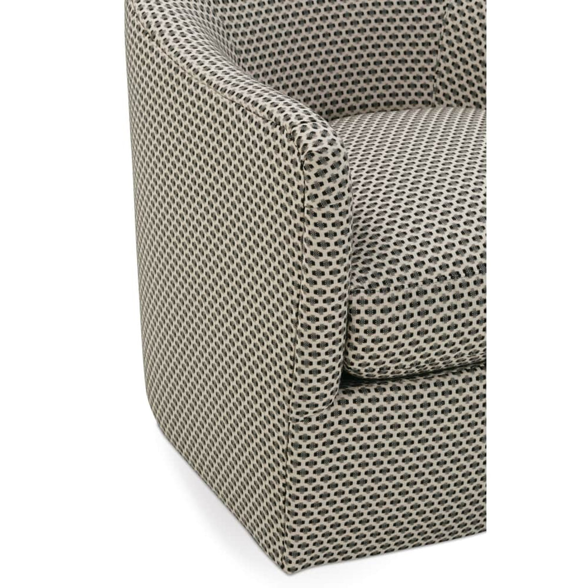 Rowe Furniture Rue Swivel Chair — Bark - Textured Weave