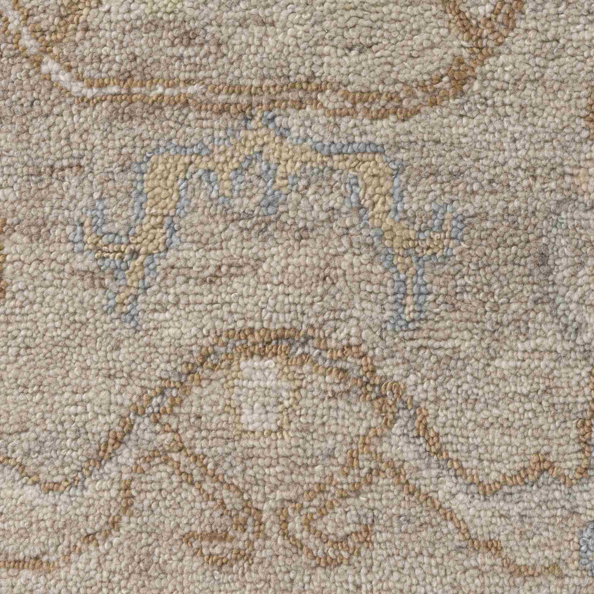 LR Home Senneh Rug — Wheat/Blue