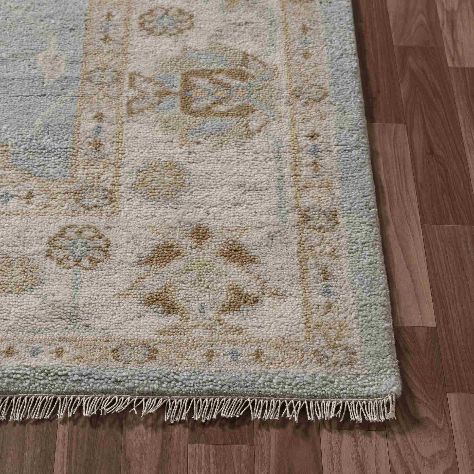 LR Home Senneh Rug — Blue / Ivory