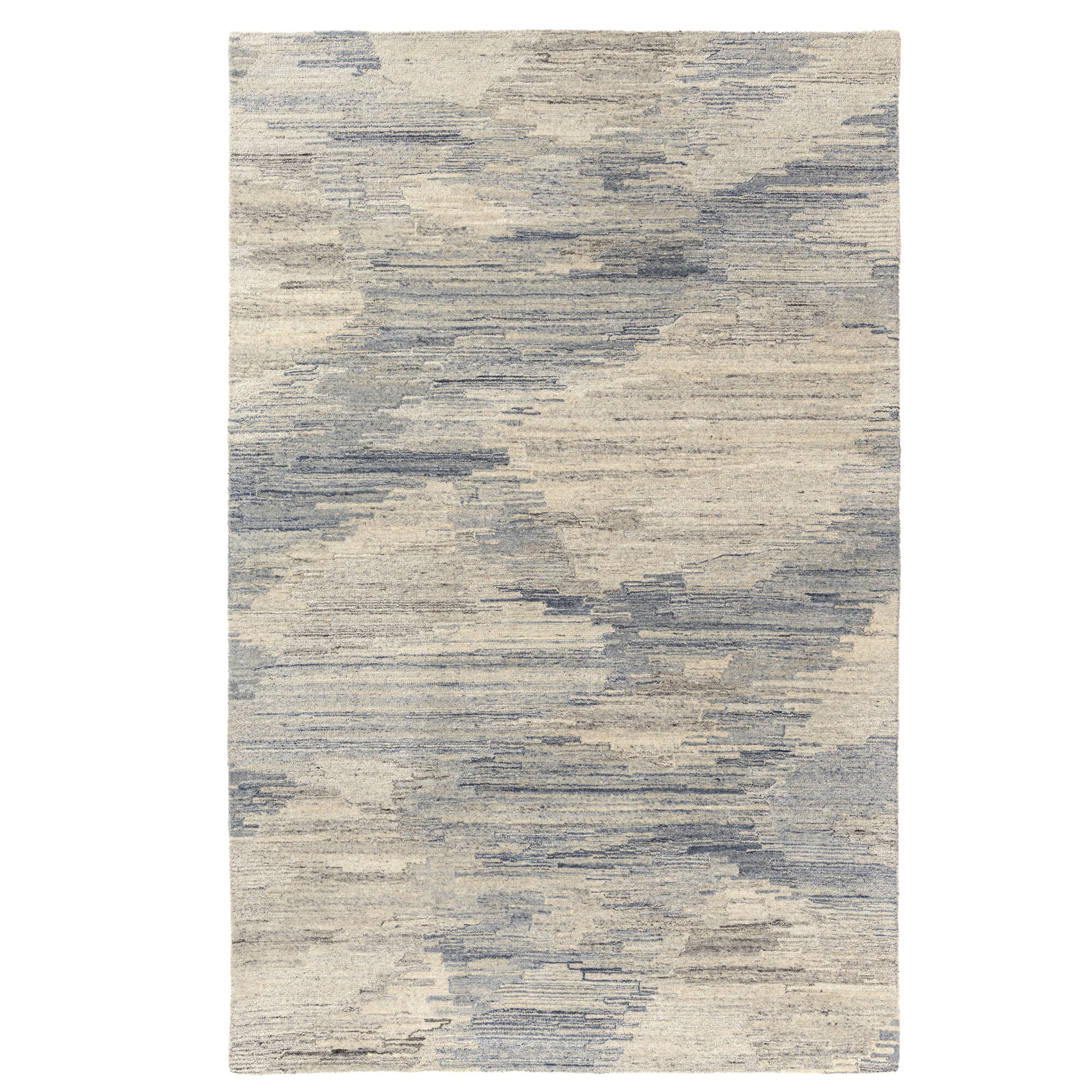 LR Home Stria Rug — Blue / Gray