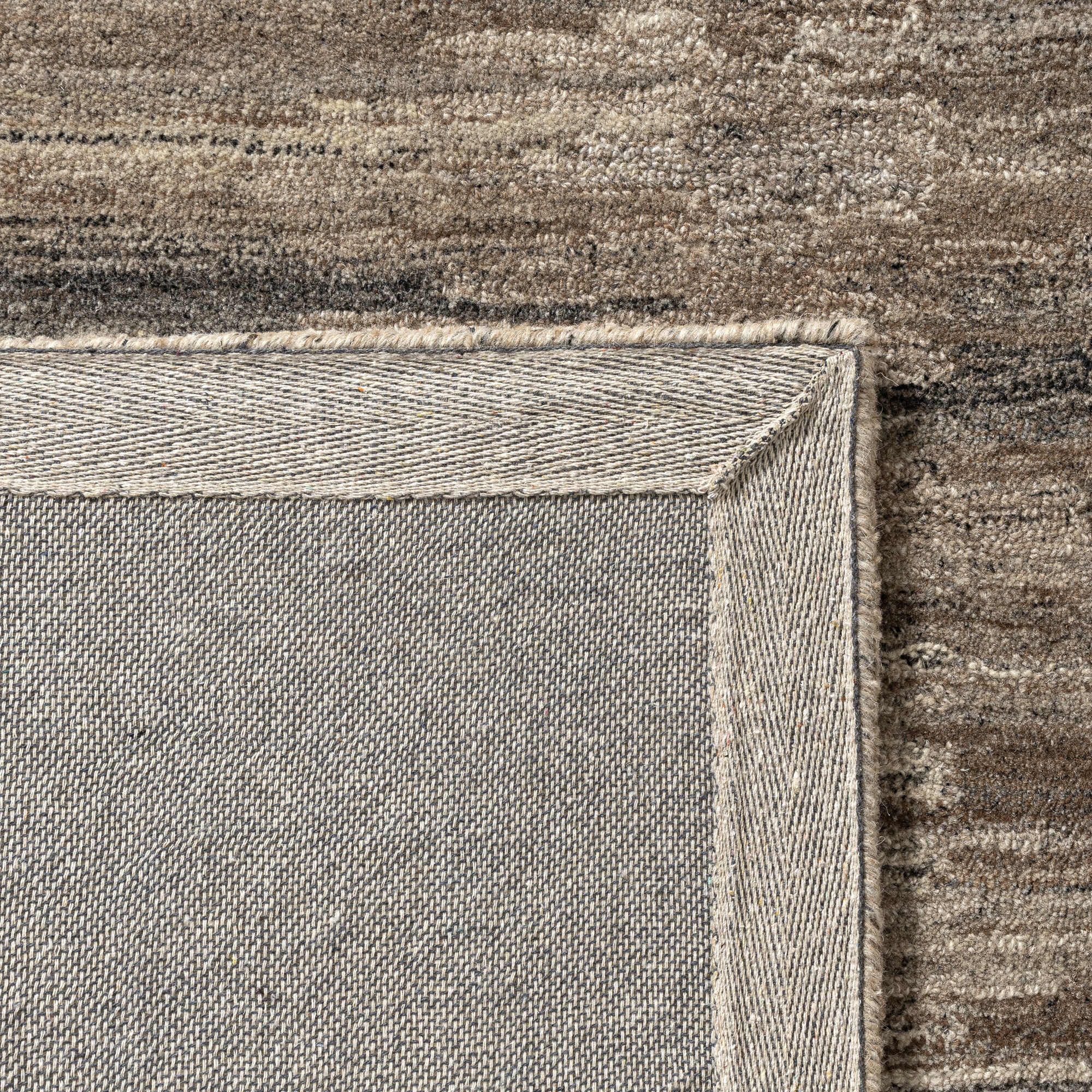 LR Home Stria Rug — Brown / Beige