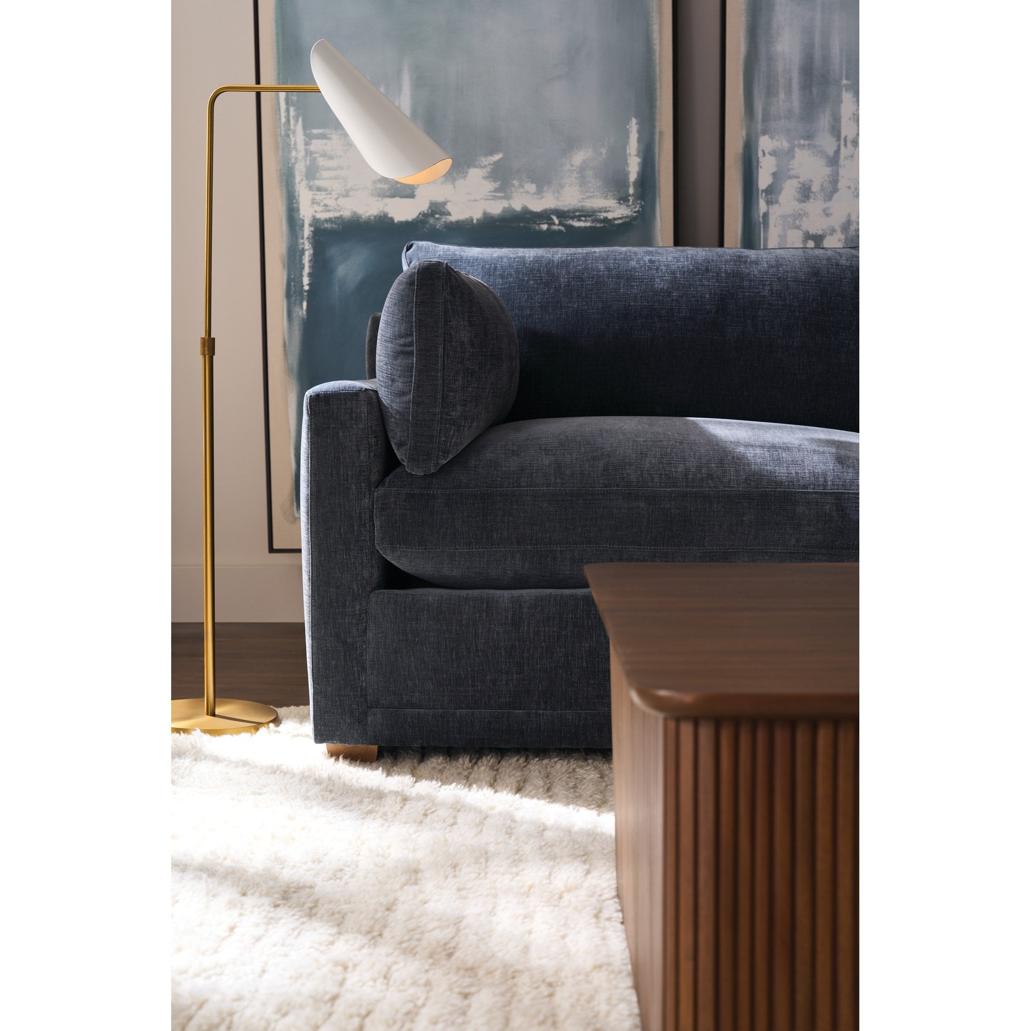Rowe Furniture Sylvie Sofa — Federal Blue