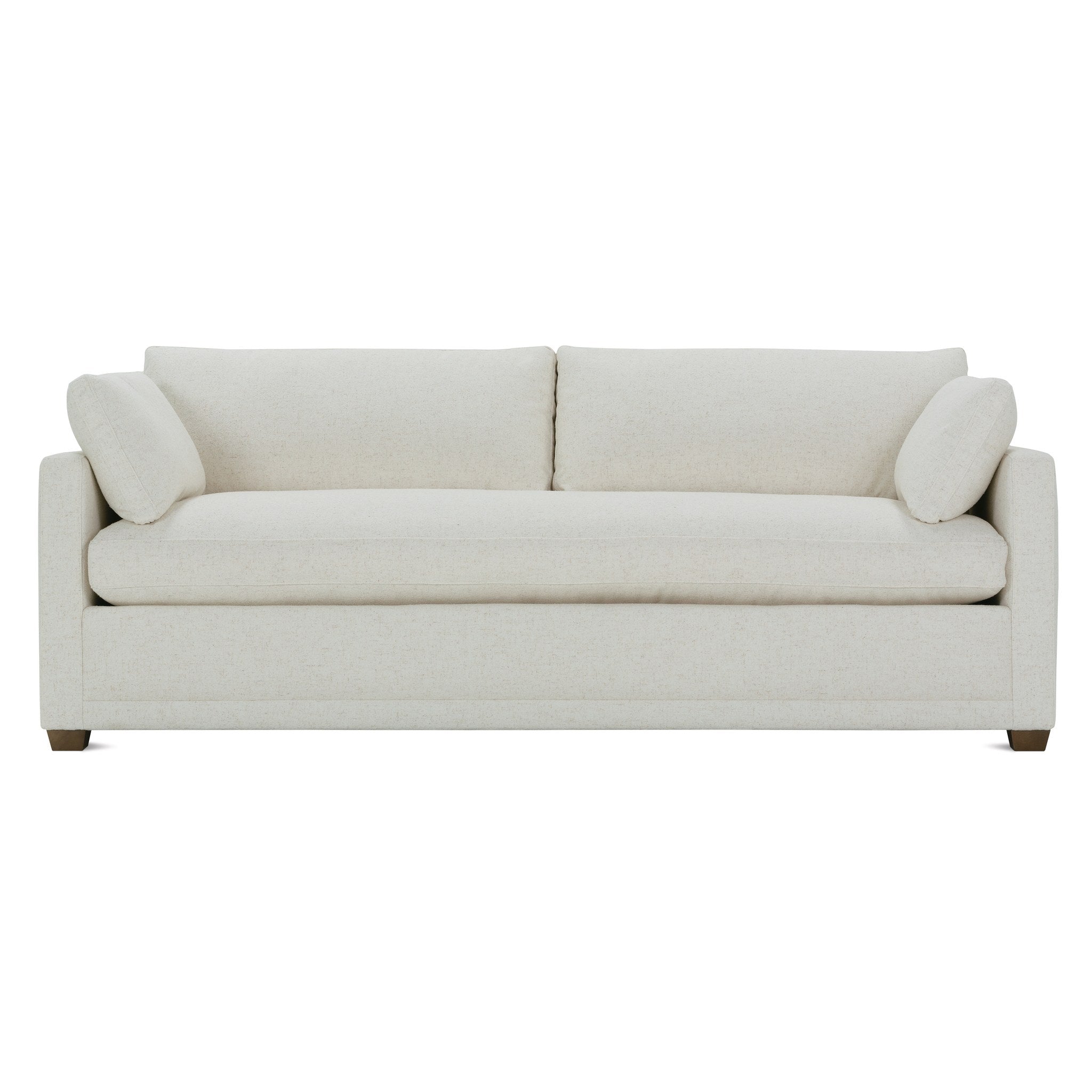 Rowe Furniture Sylvie Bench Cushion Sofa — Bone White - Chenille