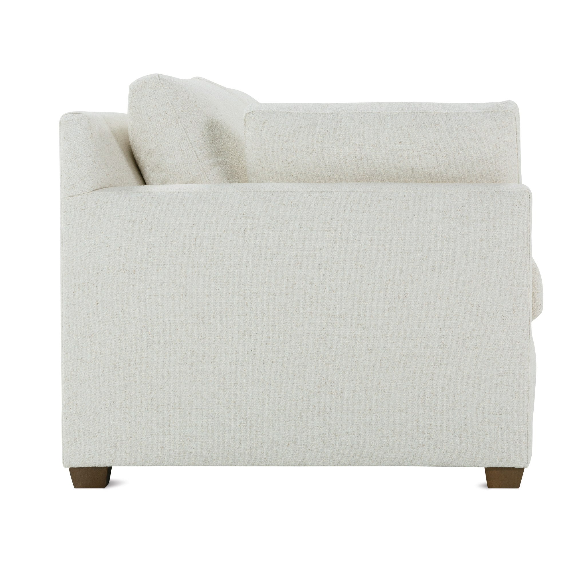 Rowe Furniture Sylvie Bench Cushion Sofa — Bone White - Chenille