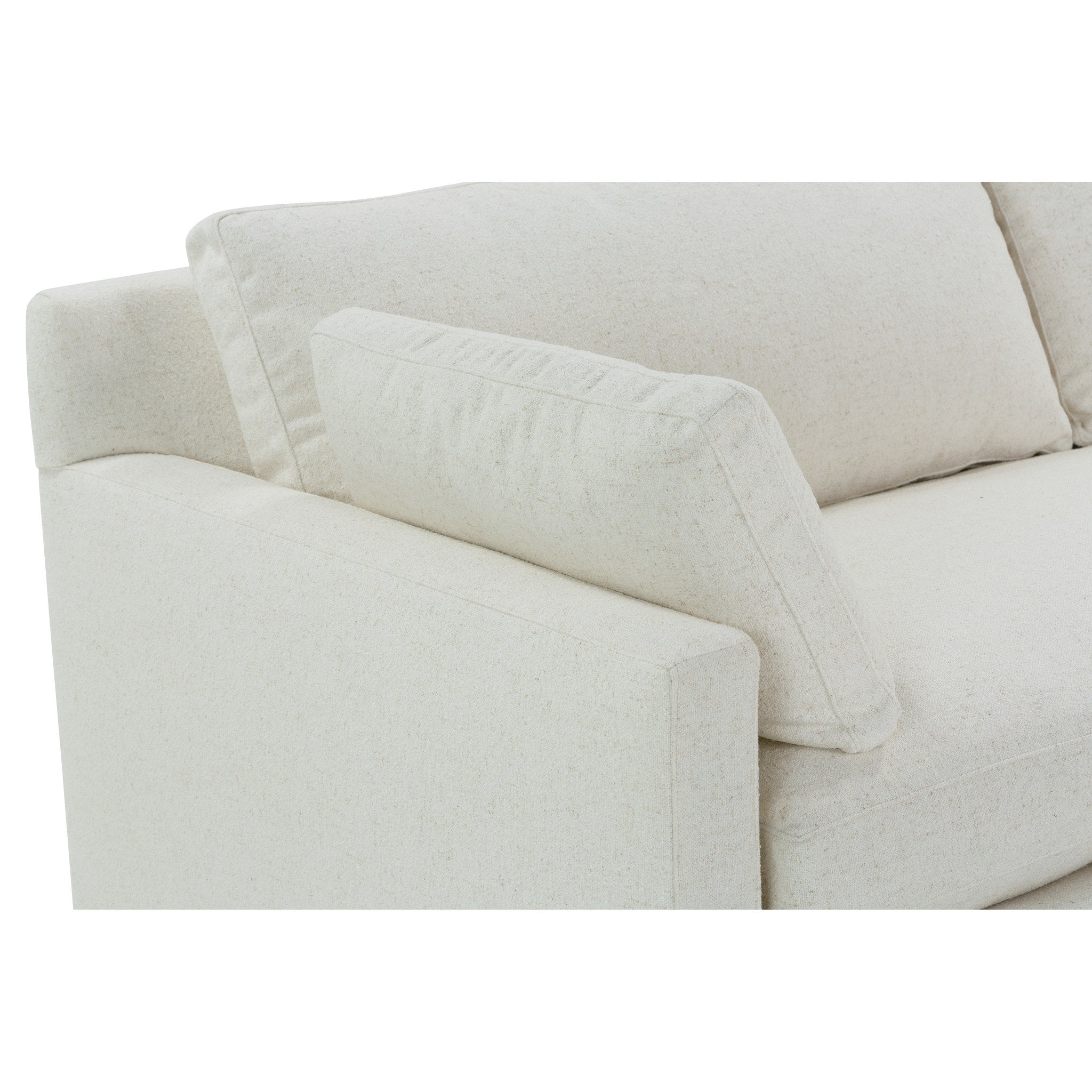 Rowe Furniture Sylvie Bench Cushion Sofa — Bone White - Chenille