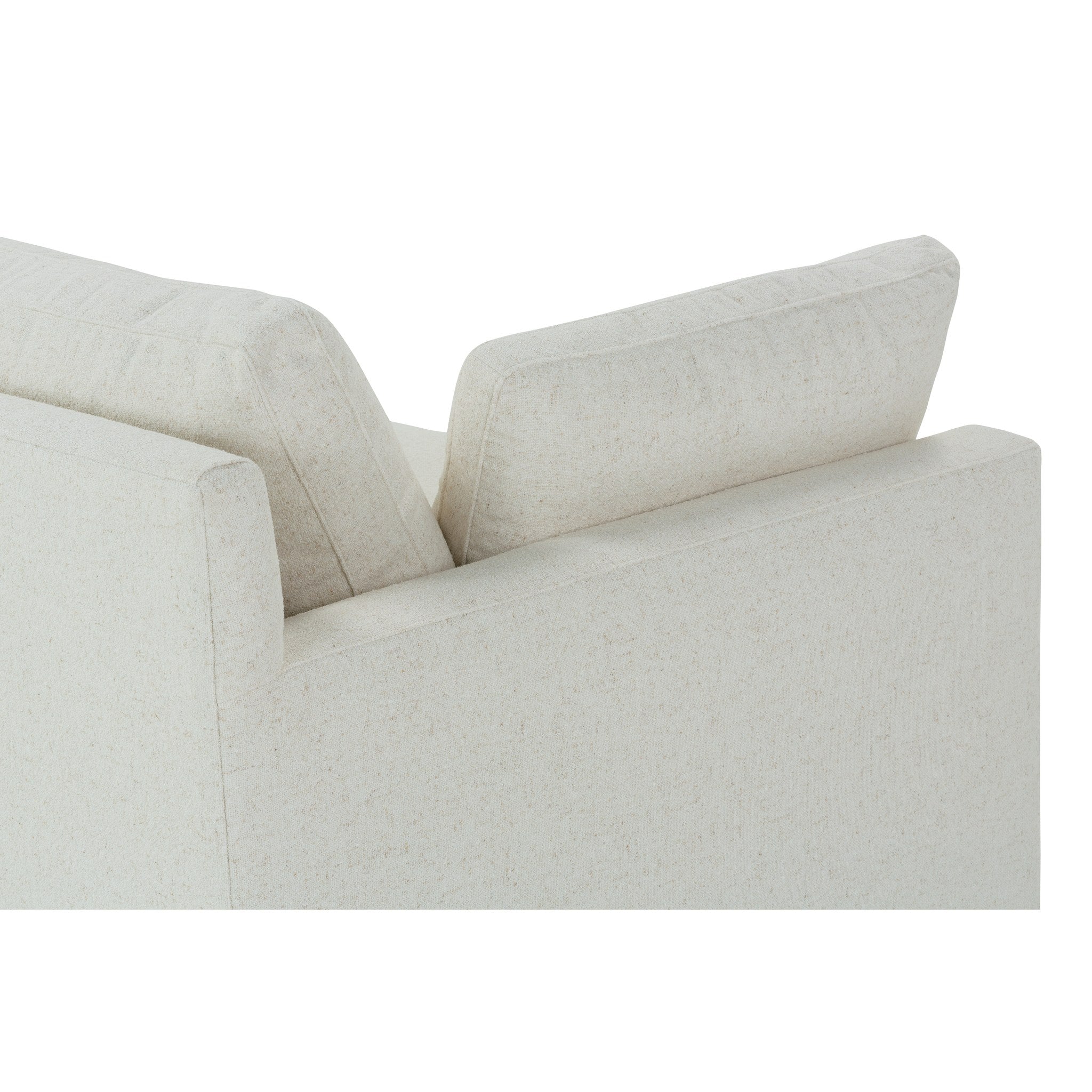 Rowe Furniture Sylvie Bench Cushion Sofa — Bone White - Chenille