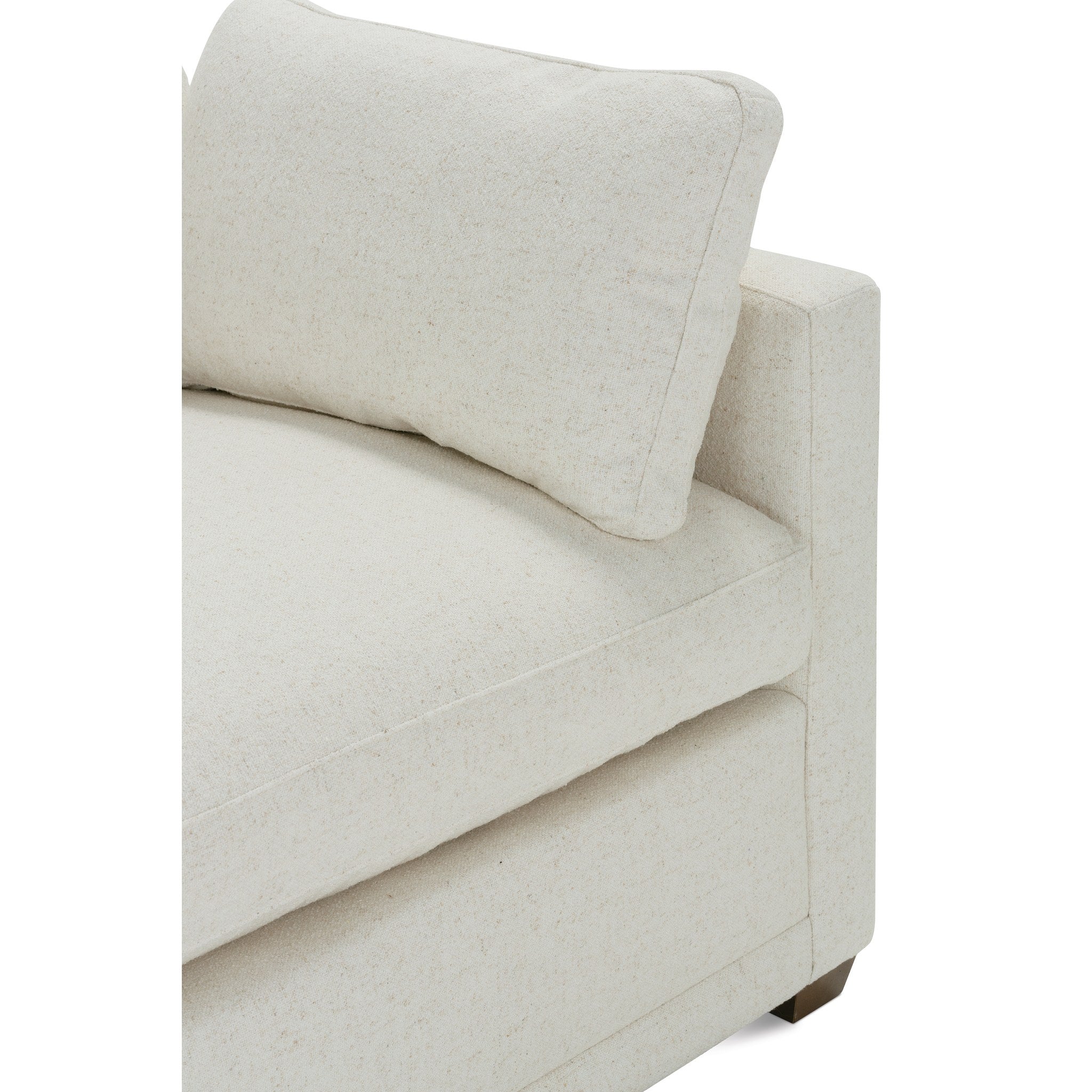 Rowe Furniture Sylvie Bench Cushion Sofa — Bone White - Chenille