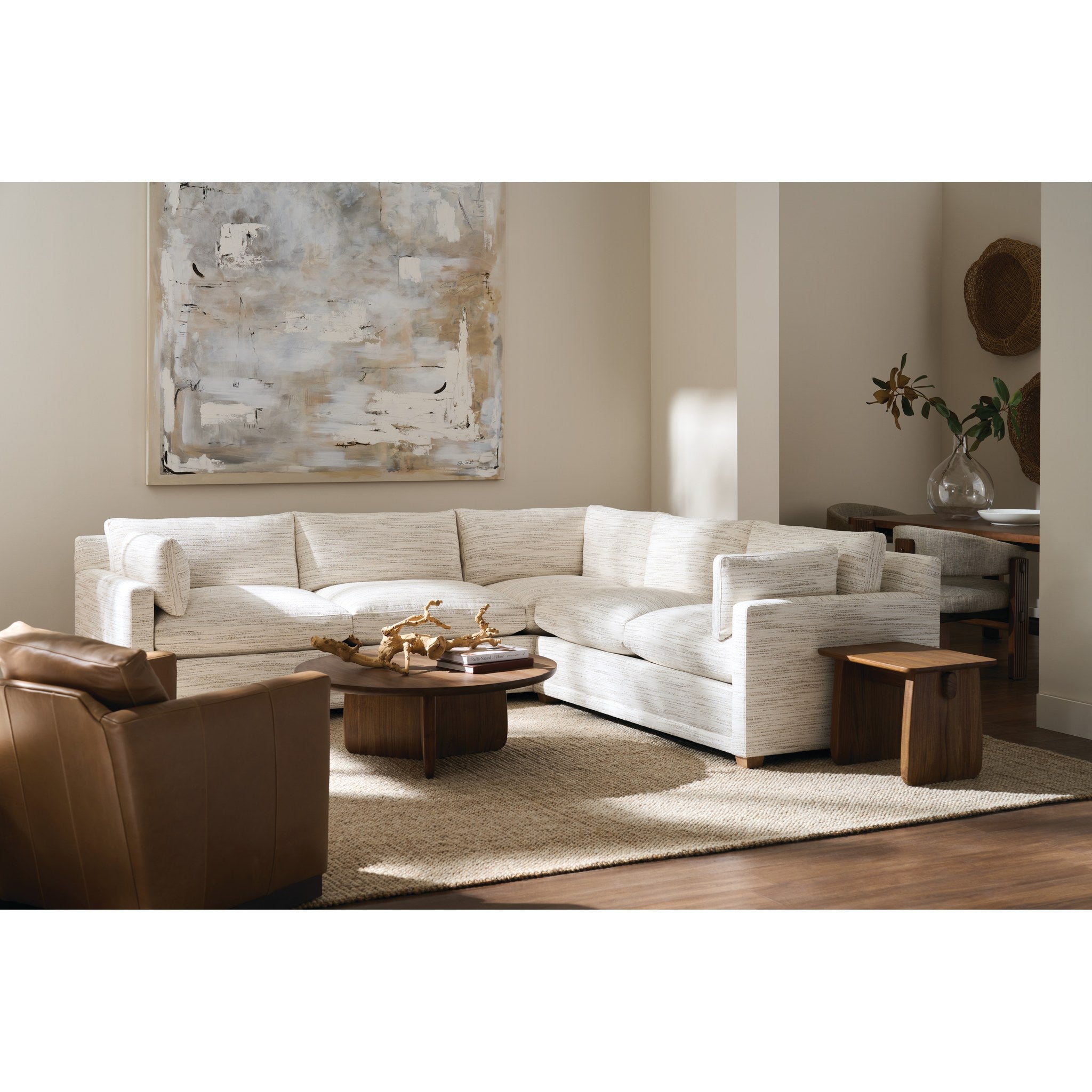 Rowe Furniture Sylvie 2-Piece Sectional — Bone White